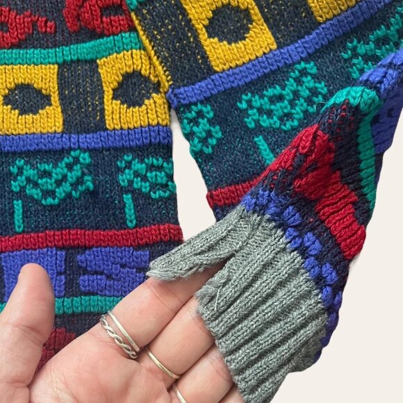 Kids 90s racecar sweater by Bucket - Picture 3 of 4